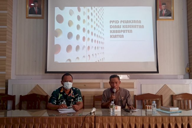 Visitasi Penilaian PPID Pelaksana Dinas Kesehatan oleh Tim Penilai Dinas Kominfo Kabupaten Klaten