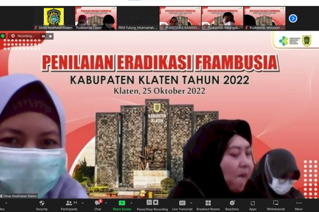 Penilaian Eradikasi Frambusia Kabupaten Klaten Tahun 2022