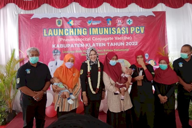 Launching Pemberian Imunisasi PCV Dinas Kesehatan Kabupaten Klaten Tahun 2022