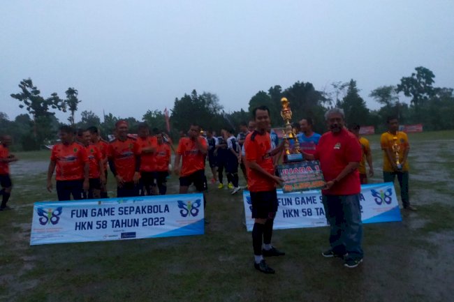 Tim ASN FC menjadi Pemenang Turnamen Sepak Bola dalam rangka HKN ke 58 Dinas Kesehatan Kabupaten Klaten Tahun 2022