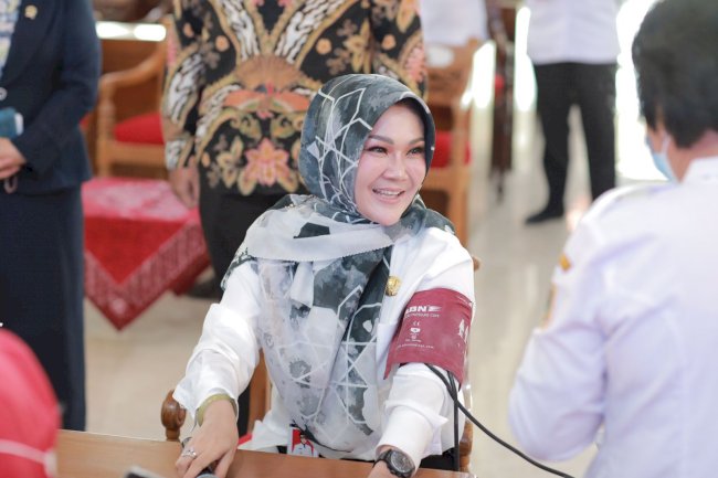 Launching Vaksinasi Covid-19 Booster ke-2 Untuk Fokopimda Kabupaten Klaten Tahun 2023