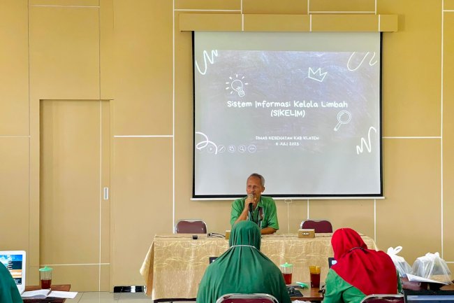 Sosialisasi Penggunaan Sistem Informasi Kelola Limbah Dinas Kesehatan Klaten 2023