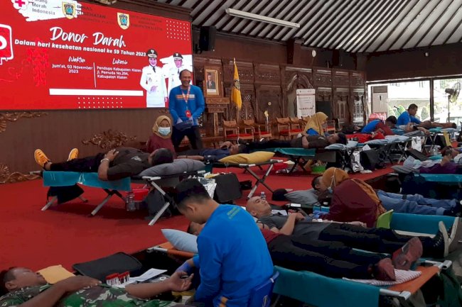 DONOR DARAH DALAM RANGKA HARI KESEHATAN NASIONAL KE- 59 TAHUN 2023
