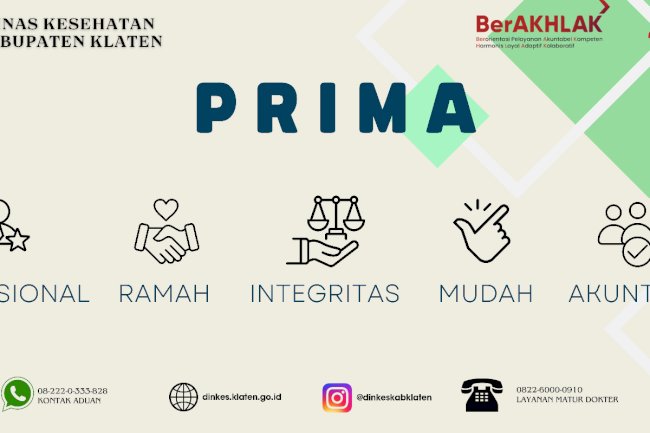 Slogan Pelayanan Dinas Kesehatan Kabupaten Klaten