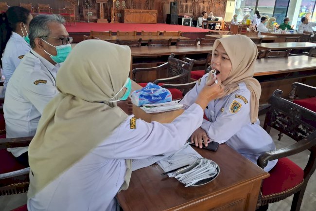 Pemeriksaan Cek Kesehatan Gratis (CKG) Untuk ASN di Lingkungan Pemerintah Daerah Kabupaten Klaten Berjalan Lancar
