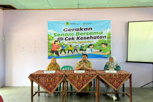 Gerakan Senam Bersama dan Cek Kesehatan