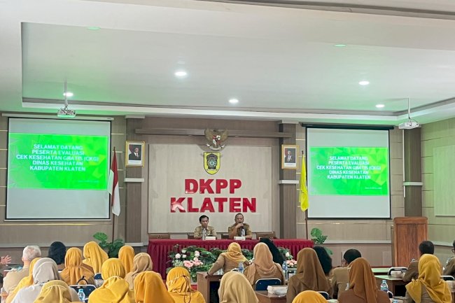 Rapat Evaluasi Cek Kesehatan Gratis (CKG) tingkat Kabupaten Klaten