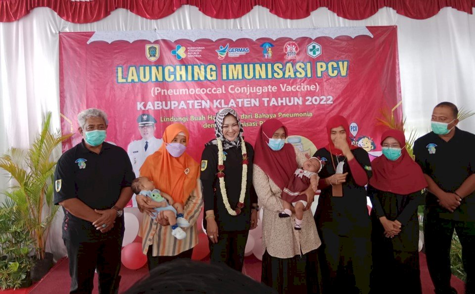 Launching Pemberian Imunisasi PCV Dinas Kesehatan Kabupaten Klaten Tahun 2022
