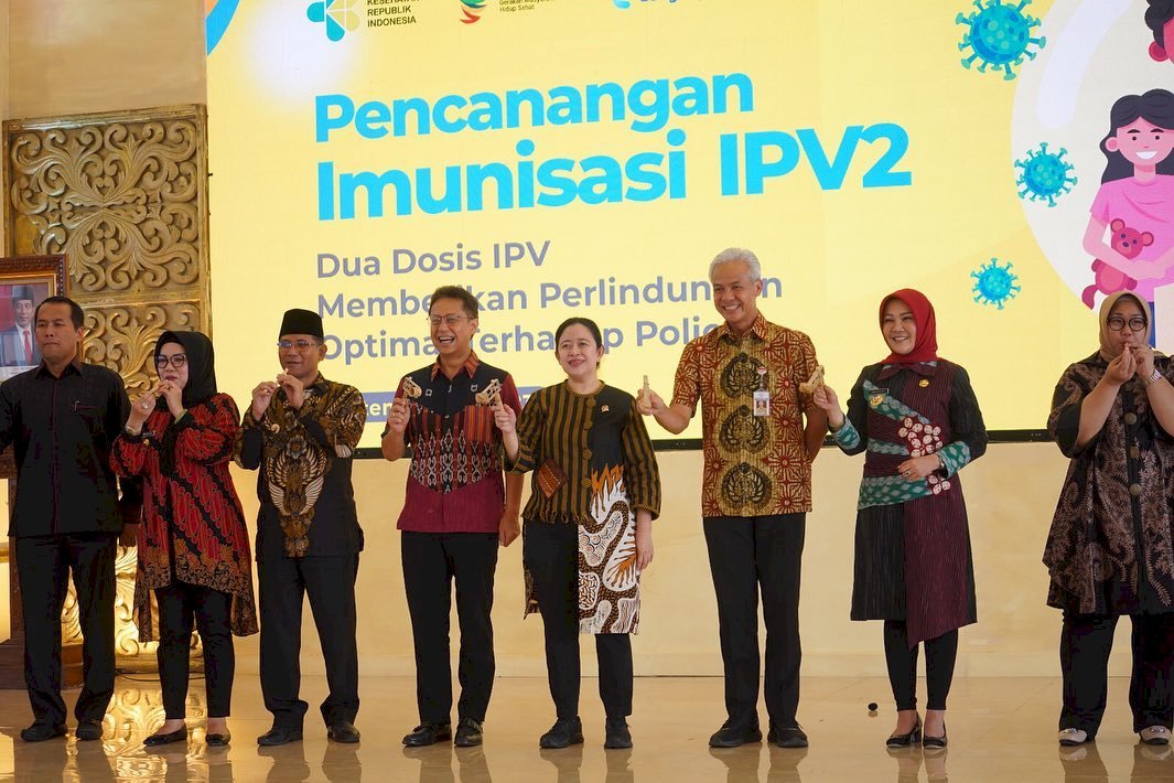 Pencanangan Pemberian Imunisasi IPV2 Dinas Kesehatan Kabupaten Klaten oleh Kemenkes RI Tahun 2023