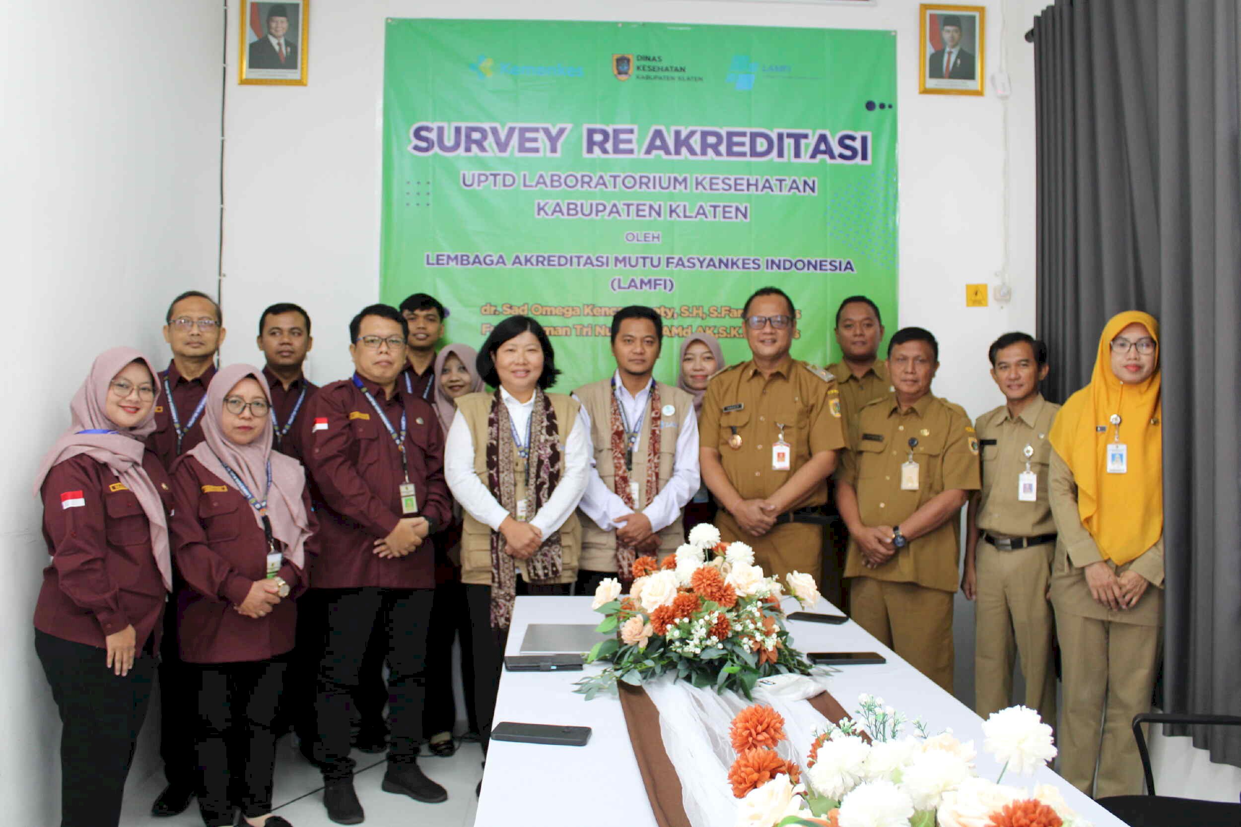 Proses Reakreditas Labkesda Kabupaten Klaten oleh LAMFI Tahun 2025