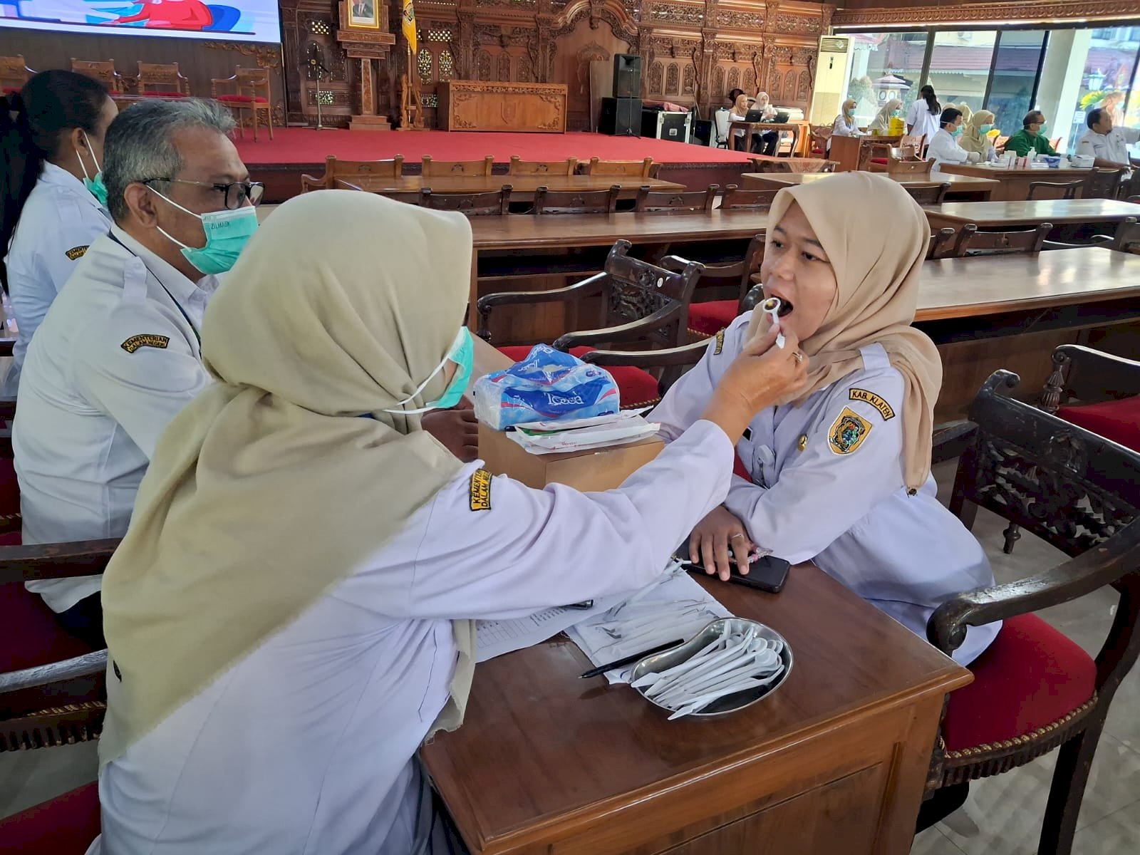 Pemeriksaan Cek Kesehatan Gratis (CKG) Untuk ASN di Lingkungan Pemerintah Daerah Kabupaten Klaten Berjalan Lancar